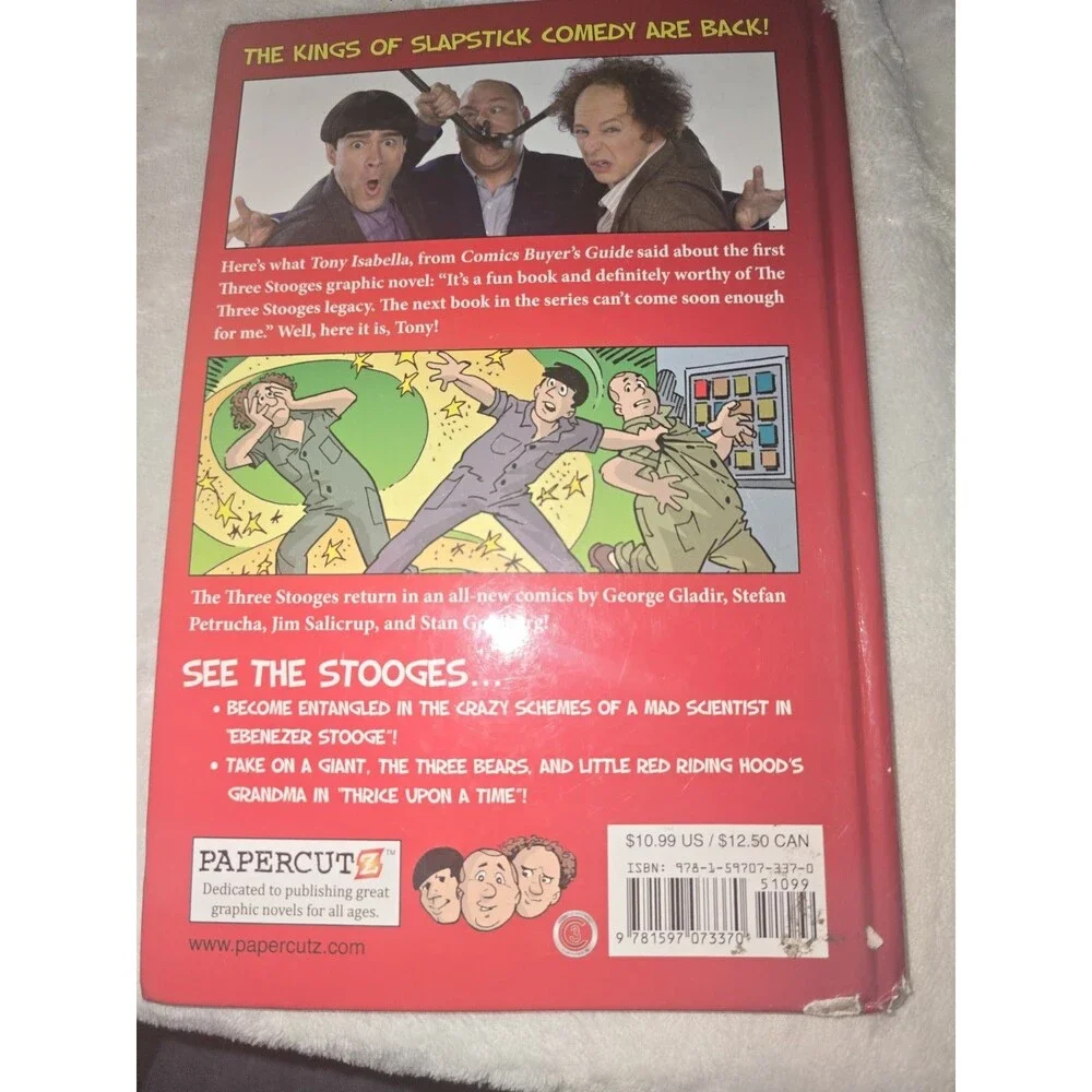The Three Stooges Graphic Novel #2 Ebenezer Stooge & Thrice Upon A Time Book - Picture 5 of 5
